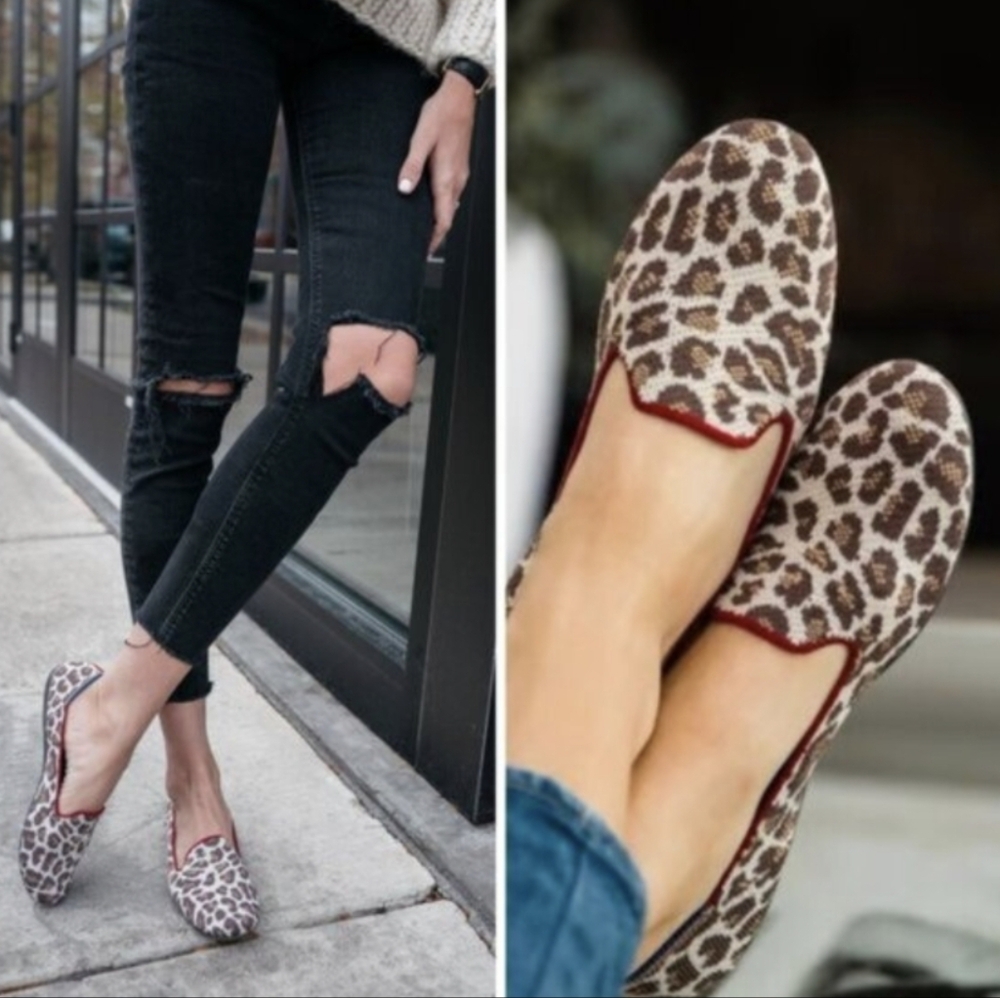 Rothy's The Loafer in Mocha Spot (Leopard) - Picture 2 of 7